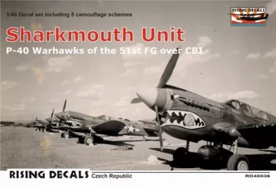 Rising Decals 48036 Decal Sharkmouth Unit (5x camo) 1/48