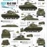 Star Decals 35-C1166 USMC Shermans - Korean War 1950-53. M4A3 Sherman 105mm Dozer tank, M4A3 Flame tank, M4A3 'Porcupine' Communications tank 1/35