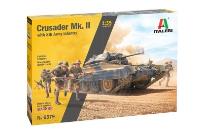 Italeri 06579 Crusader Mk. II with 8th Army Infantry 1/35