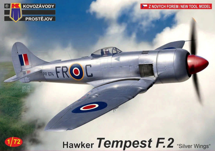 Kovozavody Prostejov 72228 Hawker Tempest F.2 'Silver Wings' (3x camo) 1/72