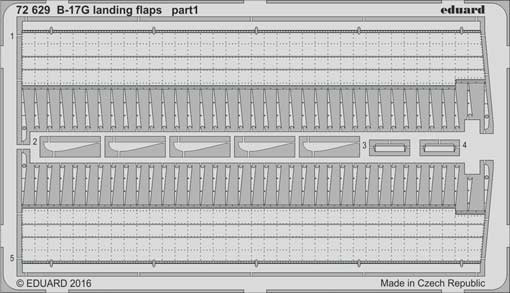 Eduard 72629 B-17G landing flaps 1:72