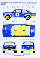Reji Model 338 Fiat 131 Abarth Tour de Corse 1977 Winner 1/24
