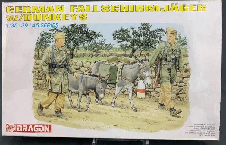 Dragon 6077 German Fallschirmjager W/Donkeys 1/35