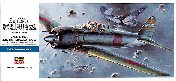 Hasegawa 01452 D22 A6M2 Zero Fighter Type52 1/72