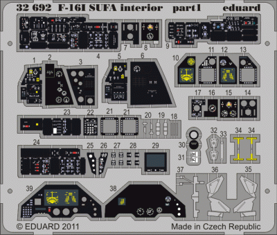 Eduard 32692 F-16I SUFA interior S.A.
