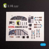 Reskit K72196 Ju-52 - interior 3D (ITAL) 1/72