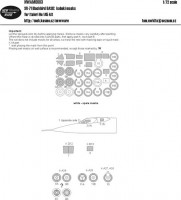 New Ware NWA-M0683 1/72 Mask SR-71 Blackbird BASIC (ITALERI 145)