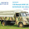 Quinta studio QD35032 Renault AHN 3.5t (ICM) 3D Декаль интерьера кабины 1/35