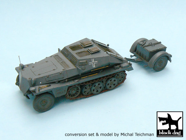 BlackDog T48009 Sd.Kfz.252 +Sd.Anh.32 conversion set 1/48