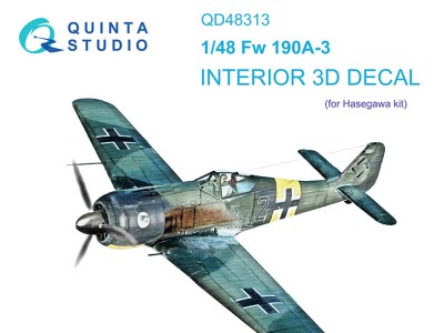 Quinta Studio QD48313 Fw 190A-3 (Hasegawa) 1/48