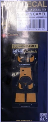 HGW 548028 Decal Sopwith Camel Light Wood (white base) 1/48