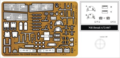 NH Detail NHA72-047 Messerschmitt Me-1106B detail Set 1/72