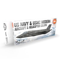 AK Interactive AK-11744 Набор а красок "Цвета современных самолетов и вертолетов ВМС США и USMC"