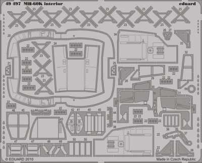 Eduard 49497 MH-60K interior S.A.