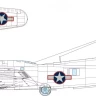Eduard EX1054 Mask B-17F US nat. insignia w/ red outline 1/48