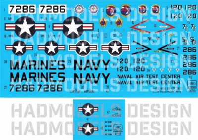 HAD 48255 Decal F-4S/J Phantom II US NAVAL Air Test 1/48
