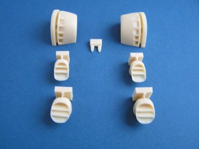 Pavla Models U48-20 Harrier/Sea Harrier engine air intakes and exhaust nozzles for kit Airfix 1:48
