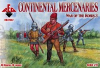 Red Box 72042 War of the Roses 3. Continental Mercenaries. 1/72