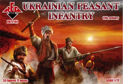 Red Box 72144 Ukrainian Peasant infantry. 17th century 1/72