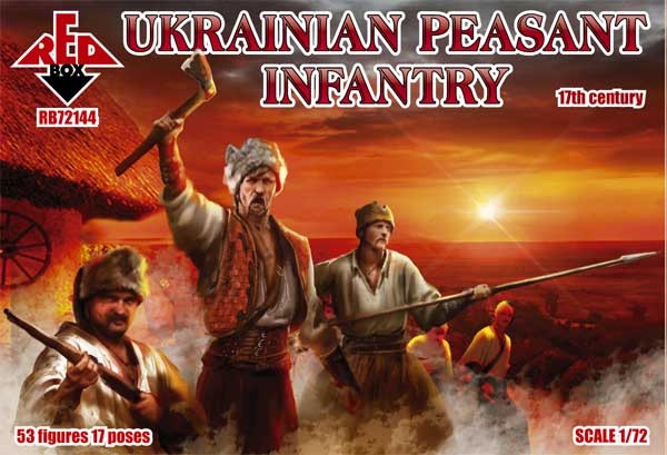 Red Box 72144 Ukrainian Peasant infantry. 17th century 1/72