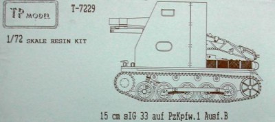 TP Model T-7229 15 cm SiG33 auf PzKpfw IB 1/72