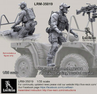 LiveResin LRM35019 US Special Forces/MARSOC ATV rider, standing, bearded version 1/35