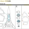 Metallic Details MDM4816 Sukhoi Su-33 Masks (designed to be used with Kinetic Model kits) 1/48