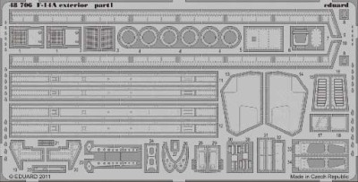 Eduard 48706 1/48 Фототравление F-14A exterior