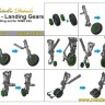 Metallic Details MDR48175 Mikoyan MiG-29 Landing gears (designed to the used with Great Wall Hobby kits) 1/48