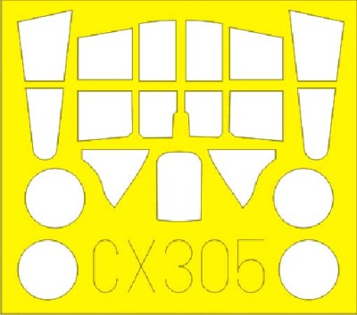 Eduard CX305 1/72 Маска для P-40B