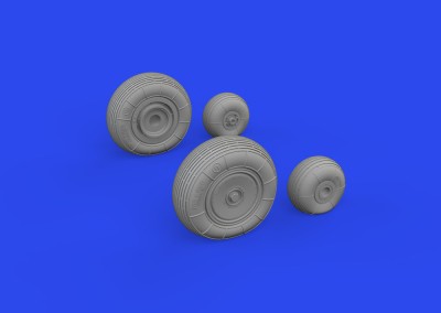 Eduard 648927 Brassin Mi-4 wheels (Trump) 1/48