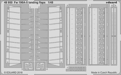 Eduard 48950 Fw 190A-5 landing flaps 1/48