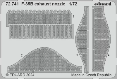 Eduard 72741 SET F-35B exhaust nozzle (TAM) 1/72