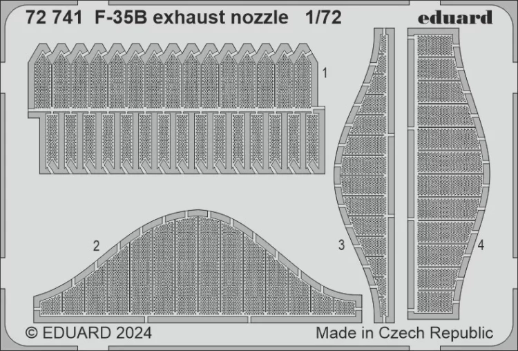 Eduard 72741 SET F-35B exhaust nozzle (TAM) 1/72