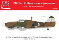 Aims AIMS48P040 PR Hawker Hurricane conversion for any kit (designed to be used with Airfix, Arma Hobby, Hasegawa and Revell kits)[Mk.I Mk.IIb Mk.IIc] 1/48