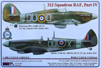 AML AMLC72022 Декали 312 Squadron RAF Part IV. 1/72