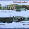 AML AMLC72022 Декали 312 Squadron RAF Part IV. 1/72