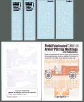 Echelon FD D356118 Field Fabricated Armor Plating Markings (Large Alphanumeric) 1/35