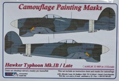 AML AMLM33009 Маска камуфляж Hawker Typhoon Mk.IB Late 1/32
