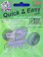 CMK Q72298 P-40 wheels - diamond & hole tread (SP.HOBBY) 1/72