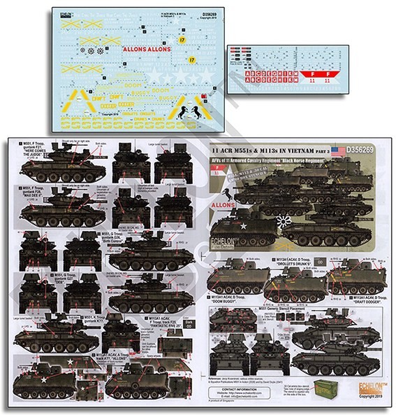 Echelon FD D356269 11 ACR M551s & M113s in Vietnam (Part 3) 1/35