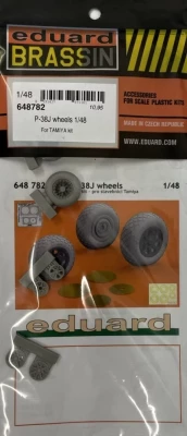 Eduard 648782 BRASSIN P-38J wheels (TAM) 1/48