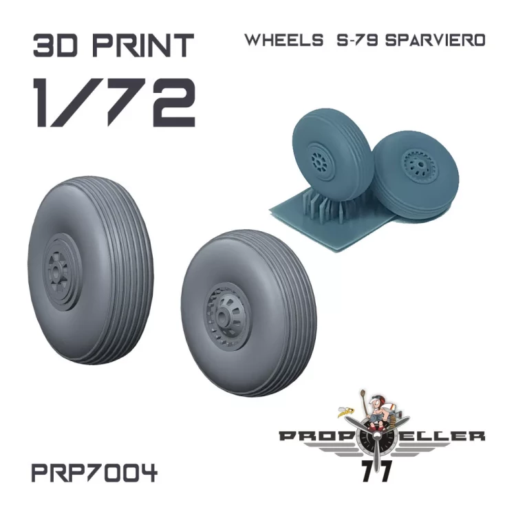 77 Propeller 77PRP-7004 S-79 Sparviero wheels (ITAL) 1/72