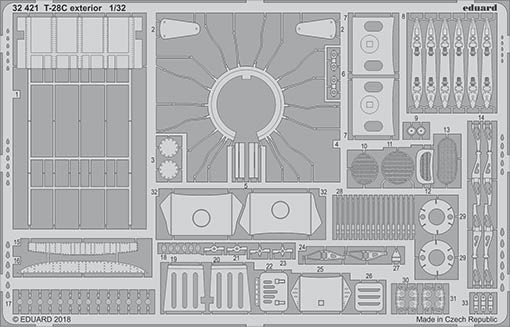 Eduard 32421 T-28C exterior 1/32