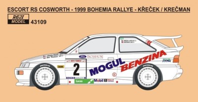 Reji Model 43109 Ford Escort RS Cosworth Bohemia Rallye 1999 1/43