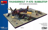 Miniart 48018 P-47D Bubbletop w/ Base&Accessories (BIG SET) 1/48