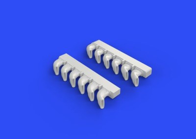 Eduard 672110 Spitfire exhaust stacks - fishtail 1/72