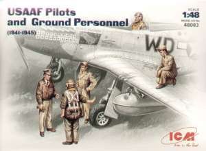 ICM 48083 Пилоты и техники ВВС США (1941-1945 г.) 1/48