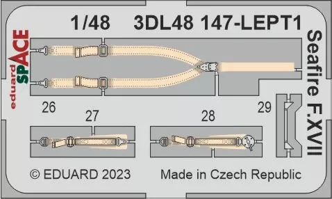 Eduard 3DL48147 Seafire F.XVII SPACE (AIRF) 1/48