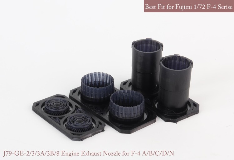 Mk1 Design MA-72014 SE McDonnell F-4A/F-4B/F-4C/F-4D/F-4N Phantom GE exhaust nozzle. Aftrer burner Set (opend) 1/72